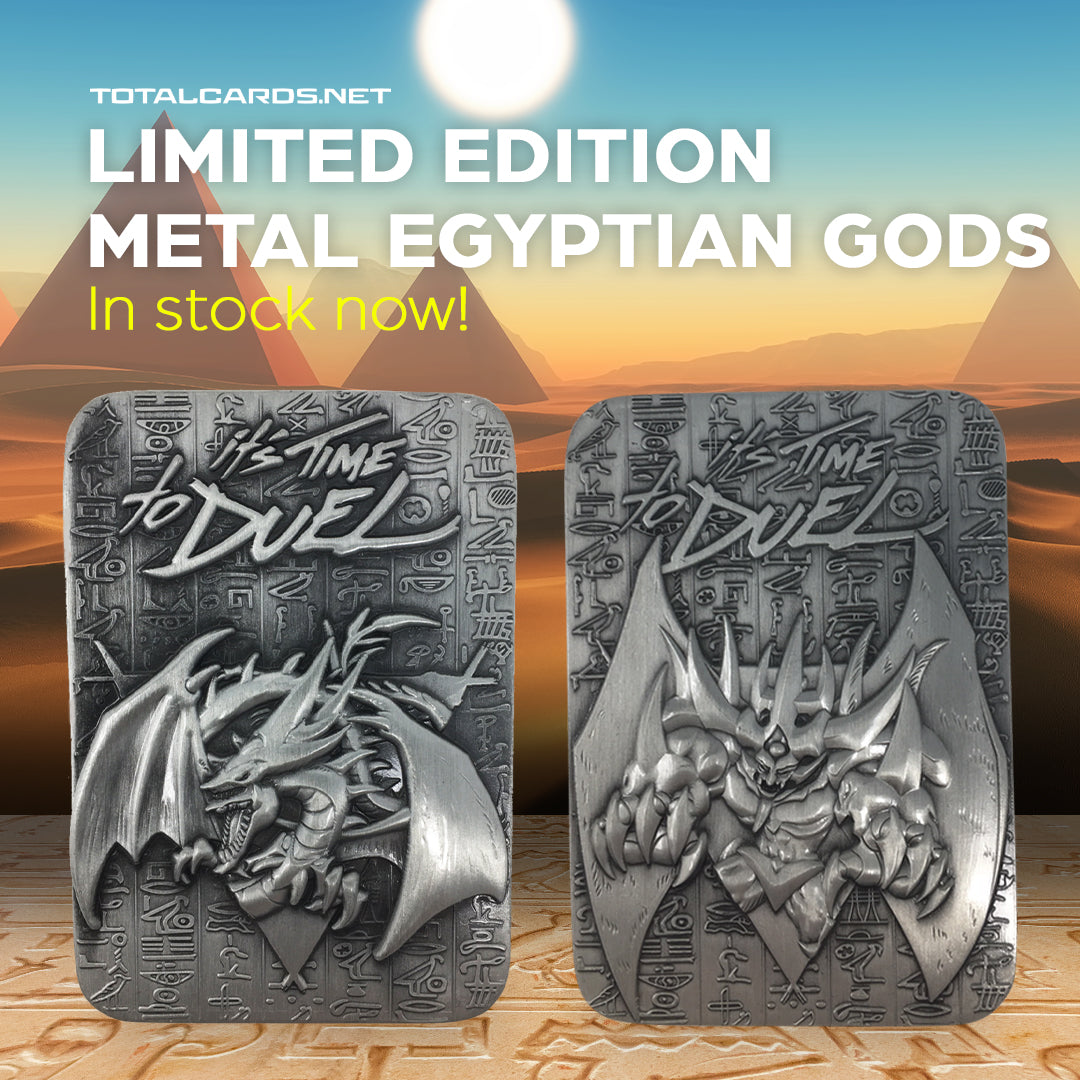 Yu-Gi-Oh! Limited Edition Metal Egyptian God Cards In Stock now! Yu-Gi-Oh! Limited Edition Metal Egyptian God Cards In Stock now!