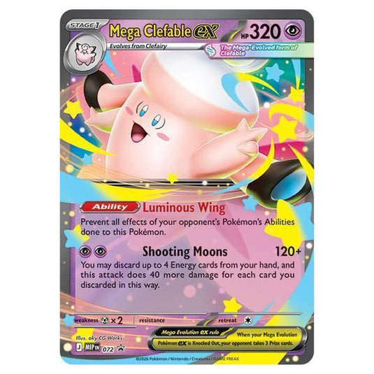 Pokemon - MEP Black Star Promos - Mega Clefable ex - MEP 072