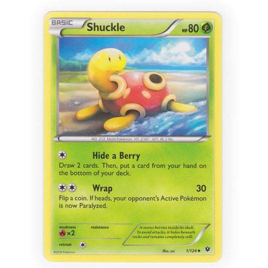 Pokemon - XY - Fates Collide - Shuckle - 1/124