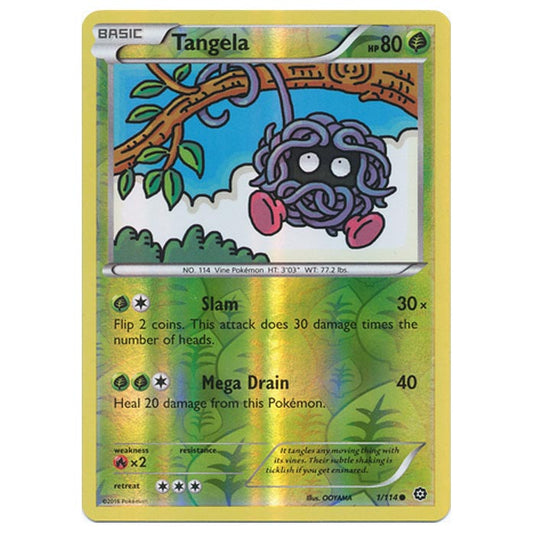 Pokemon - XY - Steam Siege - (Reverse Holo) Tangela - 1/114