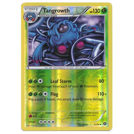 Pokemon - XY - Steam Siege - (Reverse Holo) Tangrowth - 2/114