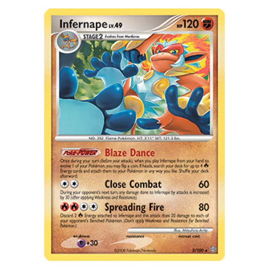 Pokemon - Diamond And Pearl Stormfront - Infernape - 3/100
