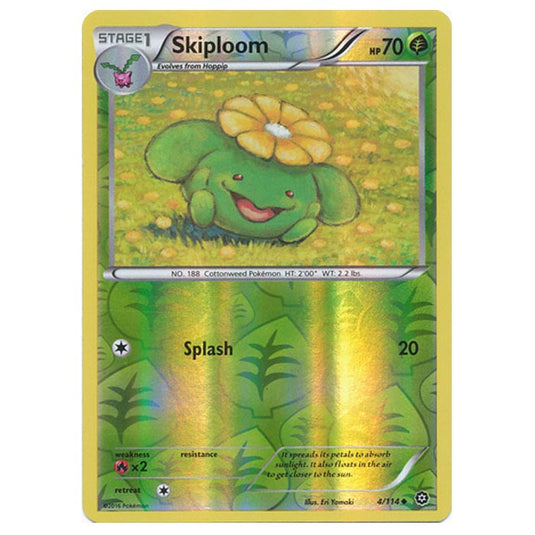 Pokemon - XY - Steam Siege - (Reverse Holo) Skiploom - 4/114