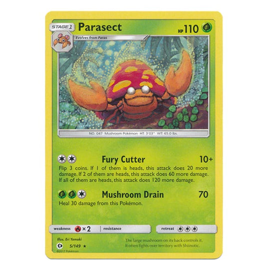 Pokemon - Sun & Moon - Base Set - Parasect - 5/149