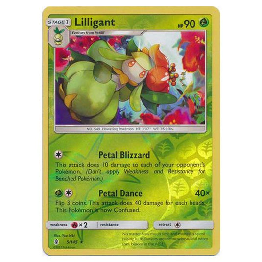 Pokemon - Sun & Moon - Guardians Rising - (Reverse Holo) - Lilligant - 5/145