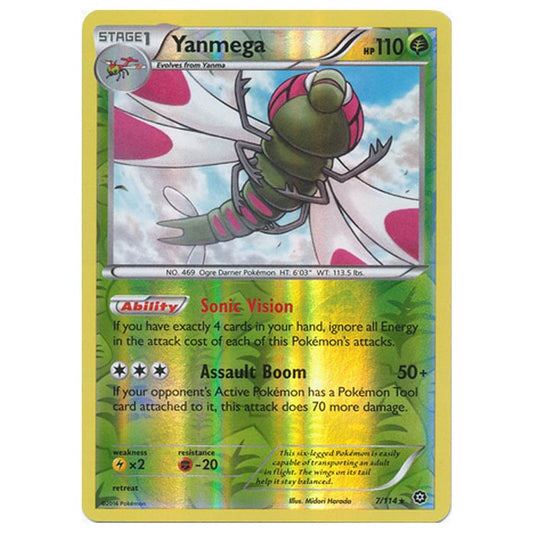 Pokemon - XY - Steam Siege - (Reverse Holo) Yanmega - 7/114