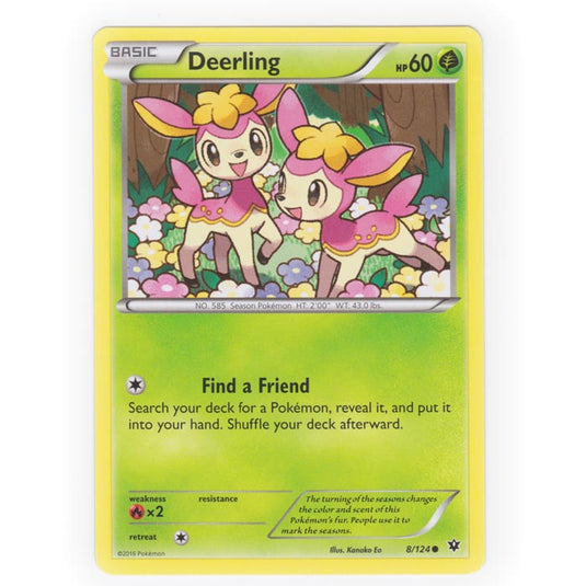 Pokemon - XY - Fates Collide - Deerling - 8/124