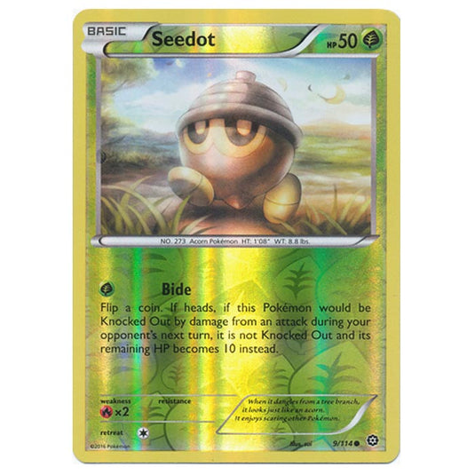Pokemon - XY - Steam Siege - (Reverse Holo) Seedot - 9/114