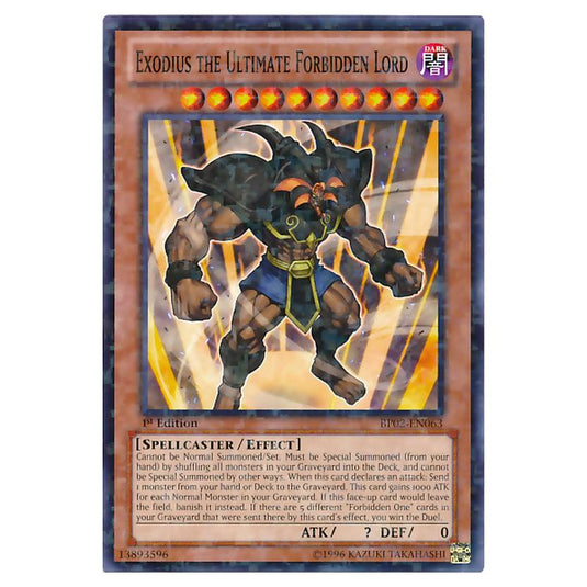 Yu-Gi-Oh! - Battle Pack 2 - War of the Giants - Exodius the Ultimate Forbidden Lord (Mosaic Rare) BP02-EN063