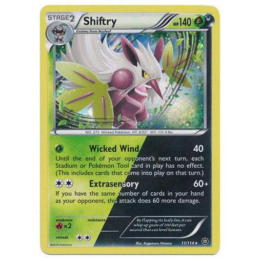 Pokemon - XY - Steam Siege - Shiftry - 11/114