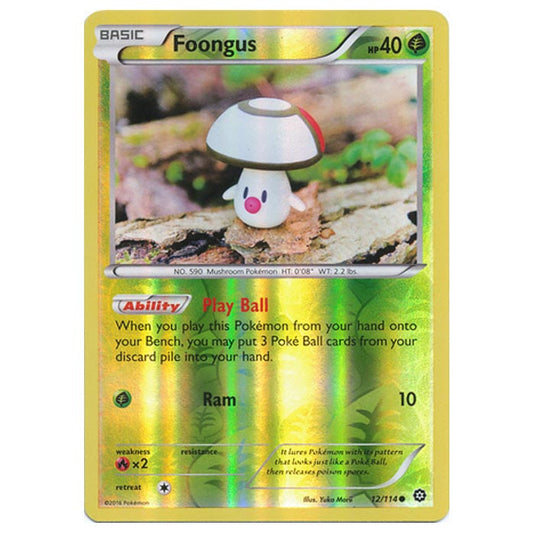 Pokemon - XY - Steam Siege - (Reverse Holo) Foongus - 12/114