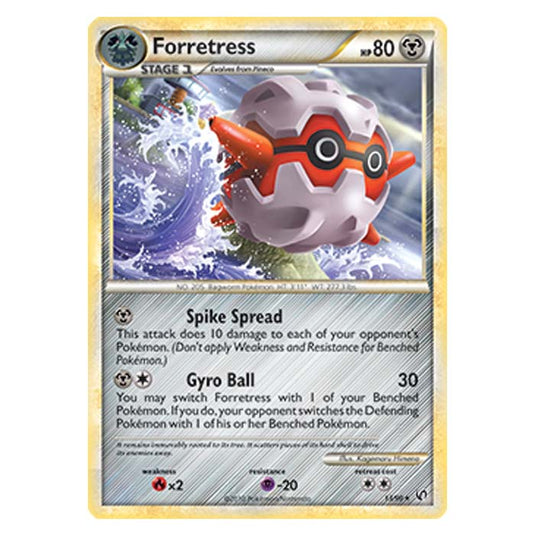 Pokemon - HGSS Undaunted - Forretress - 13/90