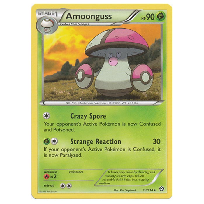 Pokemon - XY - Steam Siege - Amoonguss - 13/114 Pokemon - XY - Steam Siege - Amoonguss - 13/114