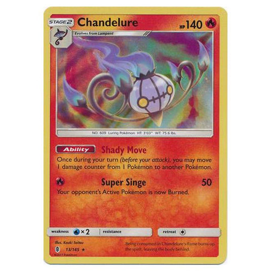 Pokemon - Sun & Moon - Guardians Rising - Chandelure - 13/145