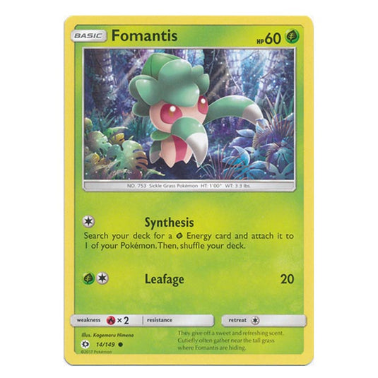 Pokemon - Sun & Moon - Base Set - Fomantis - 14/149