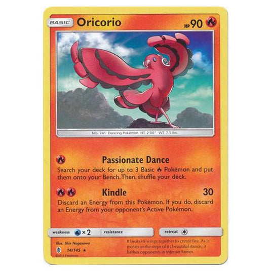Pokemon - Sun & Moon - Guardians Rising - Oricorio - 14/145