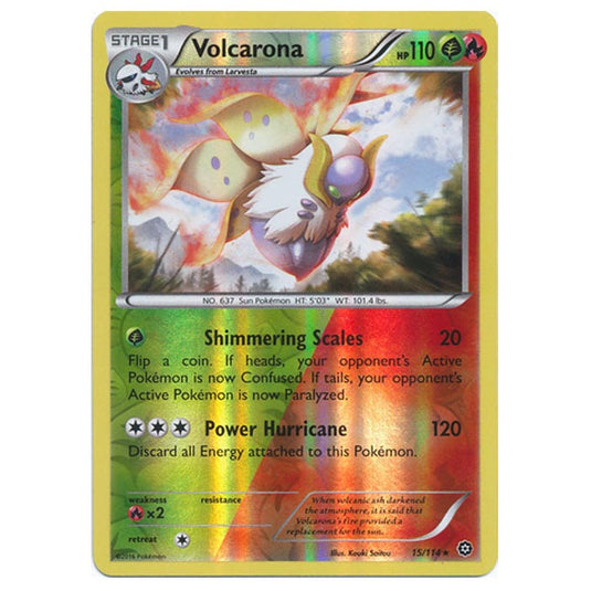 Pokemon - XY - Steam Siege - (Reverse Holo) Volcarona - 15/114