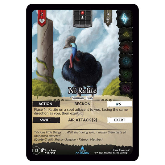 Genesis Battle of Champions - Welcome to Jaelara - Ni Ratite (Common) J2018