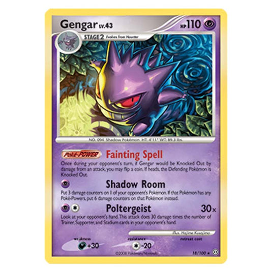 Pokemon - Diamond And Pearl Stormfront - Gengar - 18/100