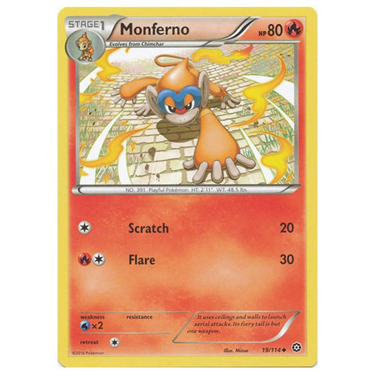 Pokemon - XY - Steam Siege - Monferno - 19/114