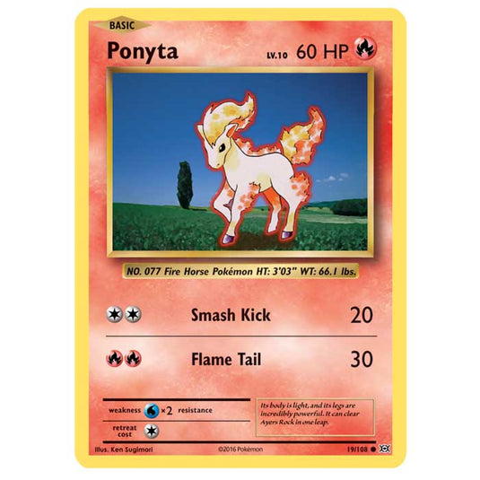 Pokemon - XY Evolutions - Ponyta - 19/108