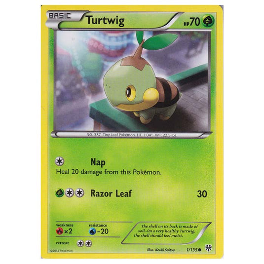 Pokemon - Black & White - Plasma Storm - Turtwig - 001/135