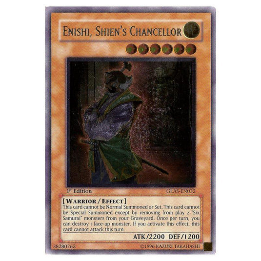 Yu-Gi-Oh! - Gladiator\'s Assault - Enishi, Shien\'s Chancellor (Ultimate Rare) GLAS-EN032