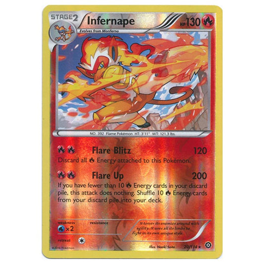 Pokemon - XY - Steam Siege - (Reverse Holo) Infernape - 20/114