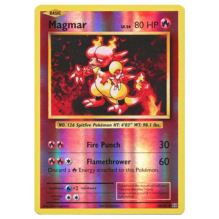 magmar pokemon card value 2016 Pokemon - XY Evolutions - (Reverse Holo) - Magmar