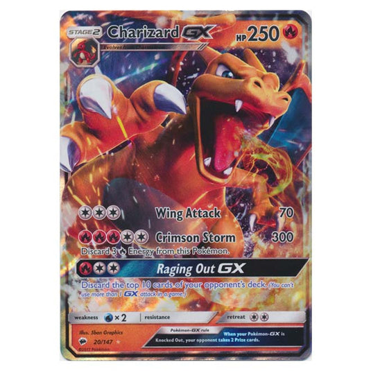 Pokemon - Sun & Moon - Burning Shadows - Charizard-GX - 20/147