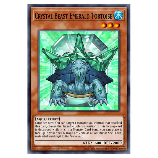 Yu-Gi-Oh! - Speed Duel GX - Duel Academy Box - Crystal Beast Emerald Tortoise (Common) SGX1-ENF05