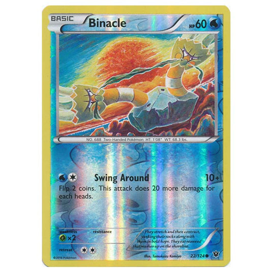 Pokemon - XY - Fates Collide (Reverse Holo) - Binacle - 22/124