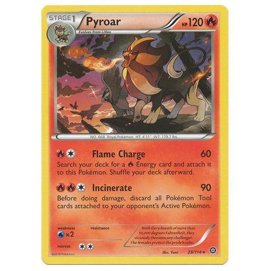 Pokemon - XY - Steam Siege - Pyroar - 23/114