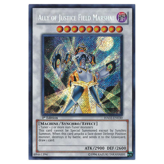 Yu-Gi-Oh! - Hidden Arsenal 2 - Ally of Justice Field Marshal (Secret Rare) HA02-EN030