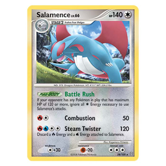 Pokemon - Diamond And Pearl Stormfront - Salamence - 24/100
