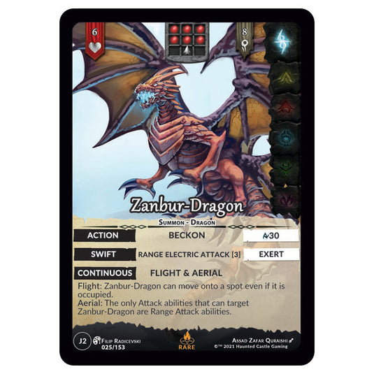 Genesis Battle of Champions - Welcome to Jaelara - Zanbur-Dragon (Rare) J2025