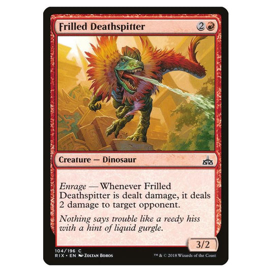 Magic The Gathering - Rivals Of Ixalan - Frilled Deathspitter - 104/196 (Foil)