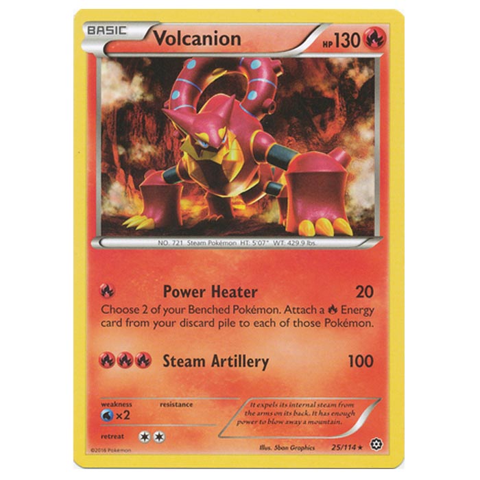 Pokemon - XY - Steam Siege - Volcanion - 25/114 Pokemon - XY - Steam Siege - Volcanion - 25/114