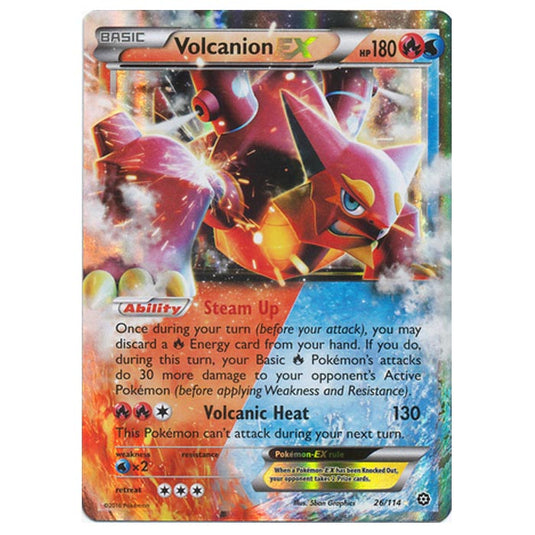 Pokemon - XY - Steam Siege - Volcanion EX - 26/114