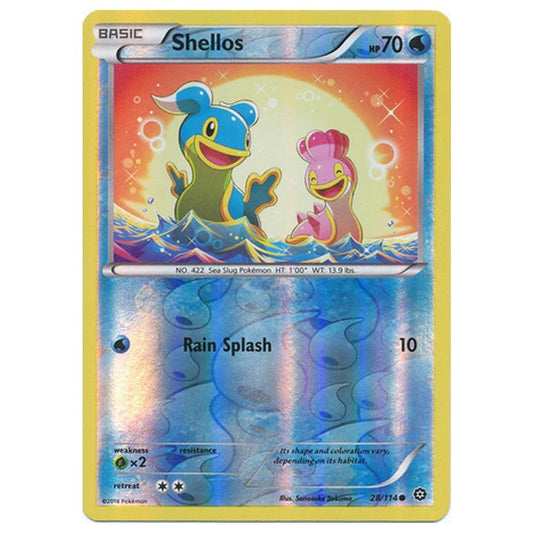 Pokemon - XY - Steam Siege - (Reverse Holo) Shellos - 28/114