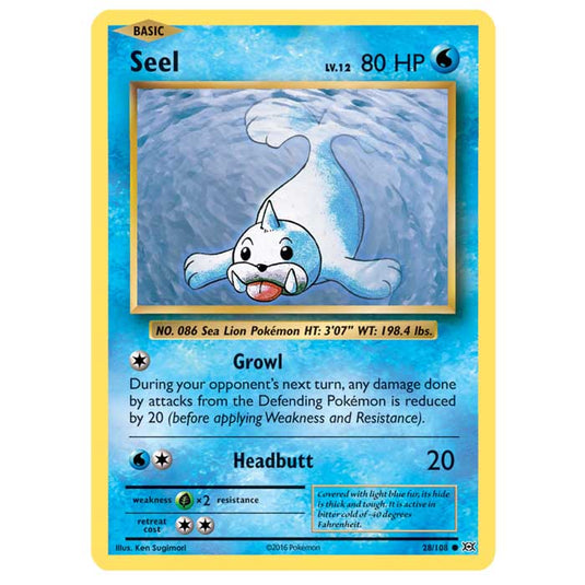 Pokemon - XY Evolutions - Seel - 28/108