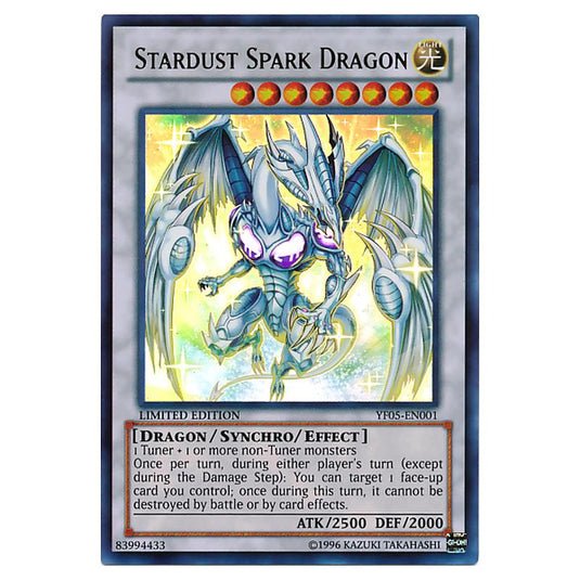 Yu-Gi-Oh! - Yu-Gi-Oh! 5D's Volume 5 promotional card - Stardust Spark Dragon (Ultra Rare) YF05-EN001
