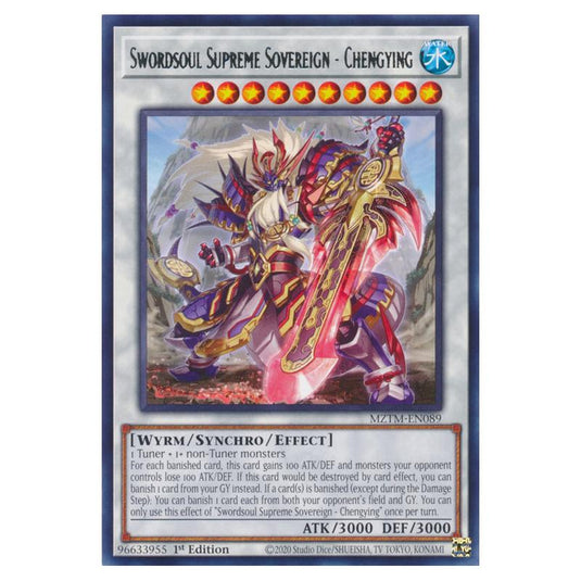 Yu-Gi-Oh! - Maze of the Master - Swordsoul Supreme Sovereign - Chengying (Rare) MZTM-EN089