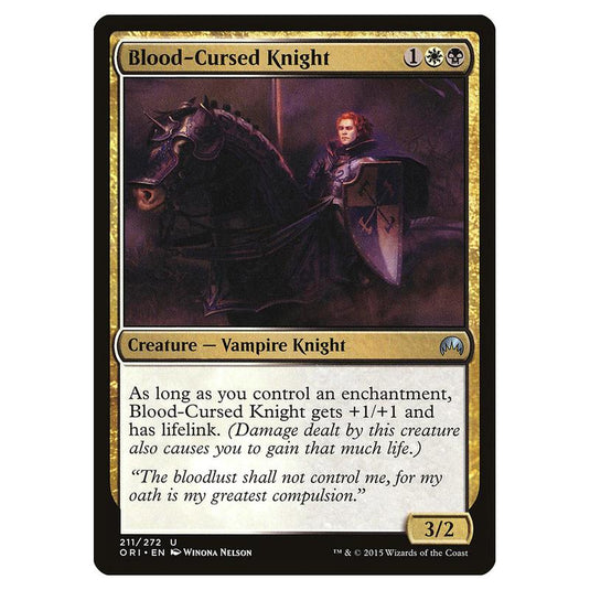 Magic The Gathering - Magic Origins - Blood-cursed Knight - 211/272 (Foil)