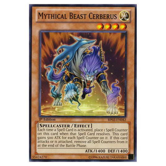 Yu-Gi-Oh! - Battle Pack 2 - War of the Giants - Mythical Beast Cerberus (Common) BP02-EN042