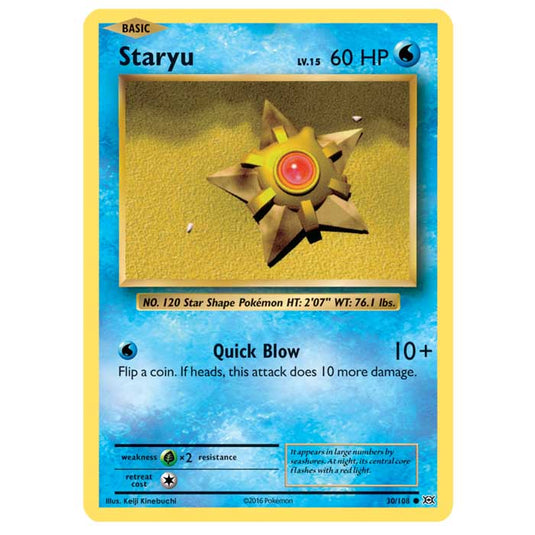 Pokemon - XY Evolutions - Staryu - 30/108