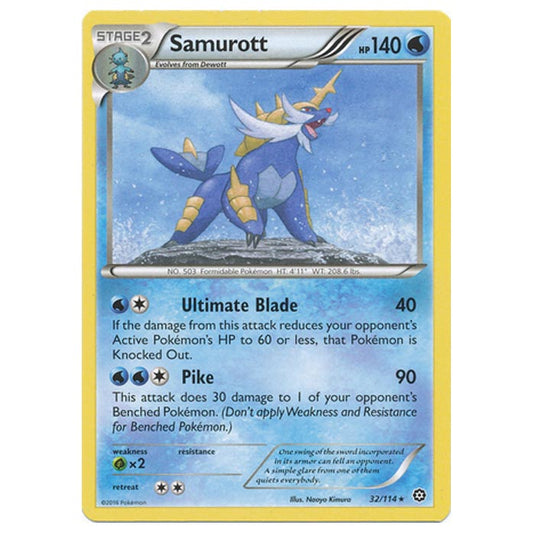 Pokemon - XY - Steam Siege - Samurott - 32/114