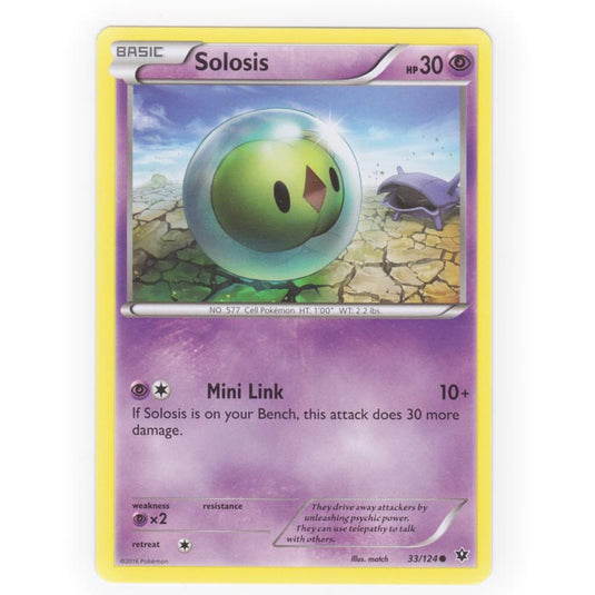 Pokemon - XY - Fates Collide - Solosis - 33/124