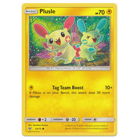 Pokemon - Shining Legends - Plusle - 33/73
