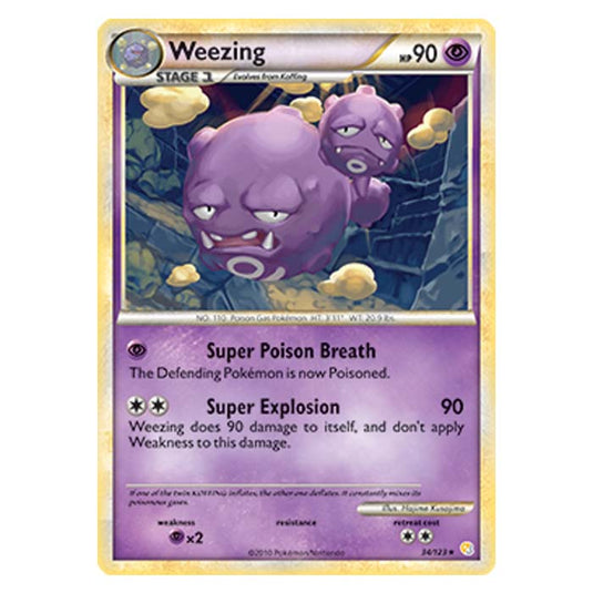 Pokemon - HGSS - Weezing - 34/123